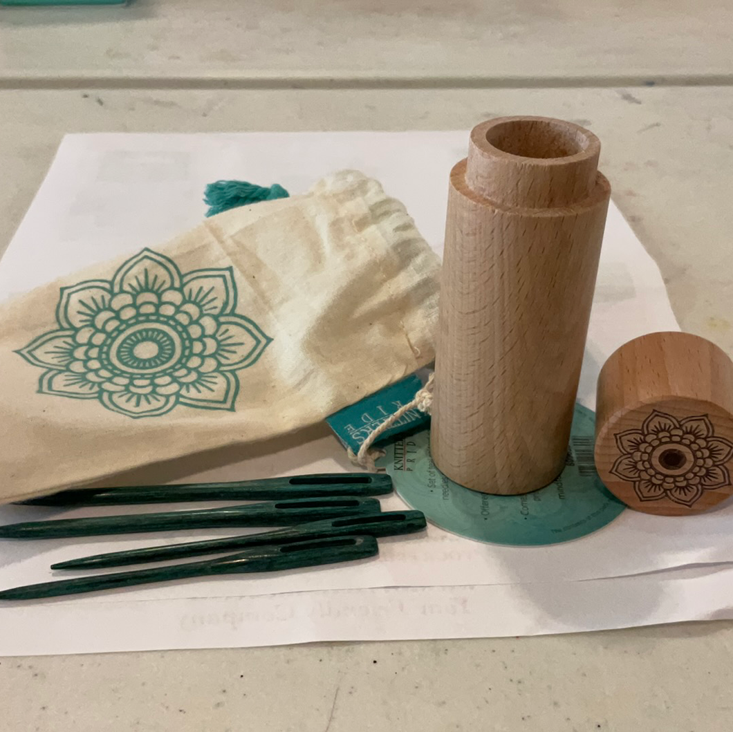 Teal Wooden Darning Needles