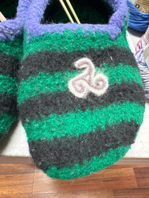 CLASS - Needle felting a design into your Sailor Slippers