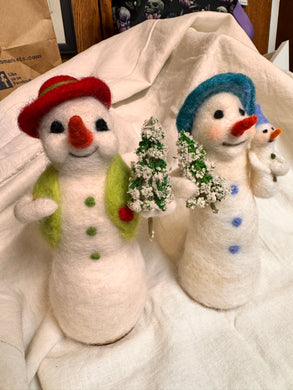 CLASS- Needle felting - Snowman