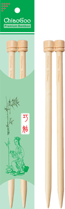 ChiaoGoo 9” Single Point Natural Bamboo Knitting Needles