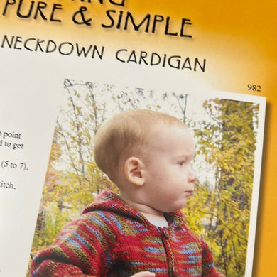 Pattern - Babies neck down cardigan